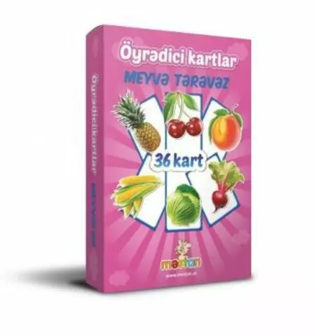 Öyrədici kart (meyvə- tərəvəz) | Məstan